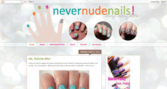 Desktop Screenshot of nevernudenails.com