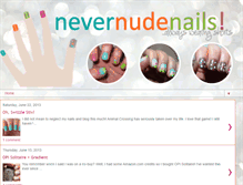 Tablet Screenshot of nevernudenails.com